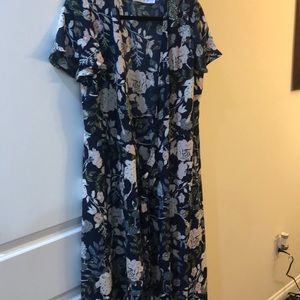 navy blue wrap dress